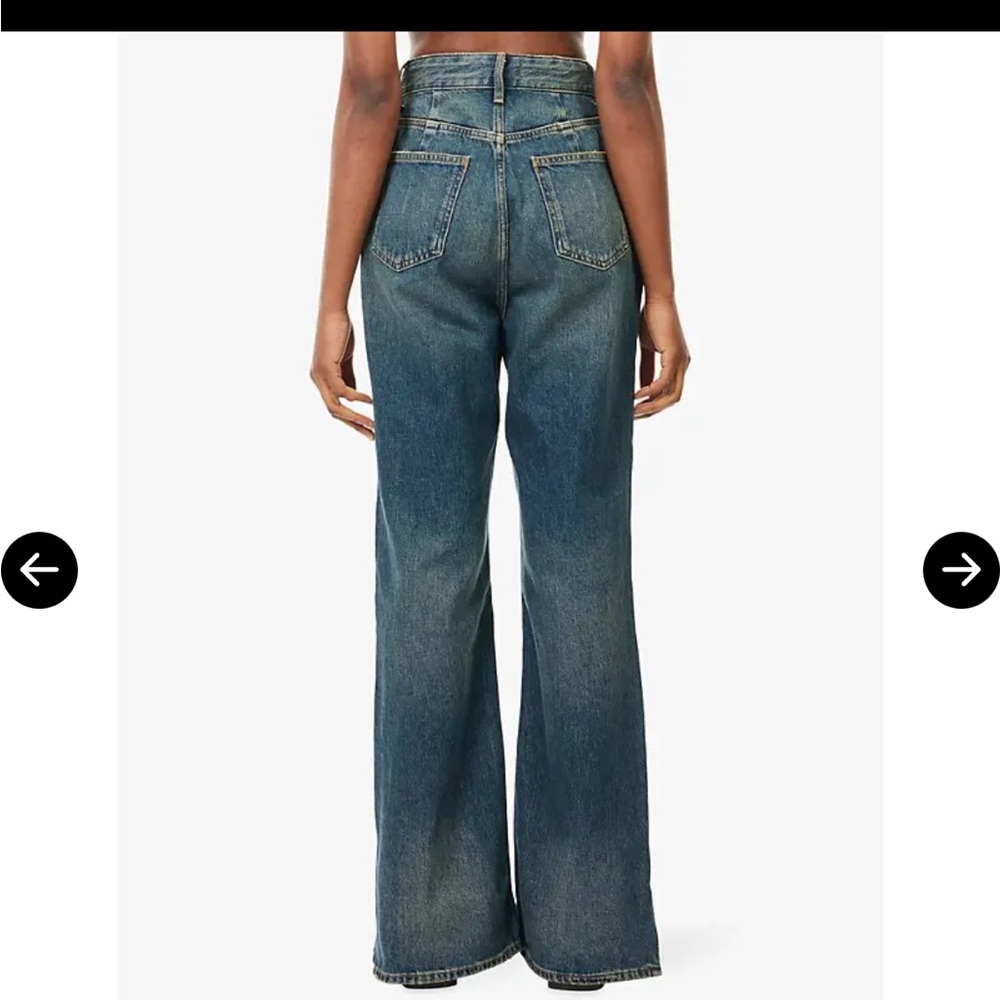 Good American The Khloé Patchwork Split Hem Jeans… - image 5